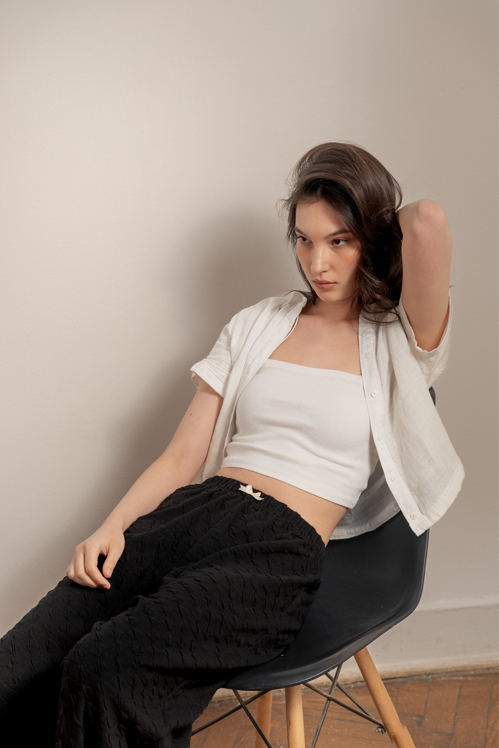 COQUETTE PANTS - BLACK