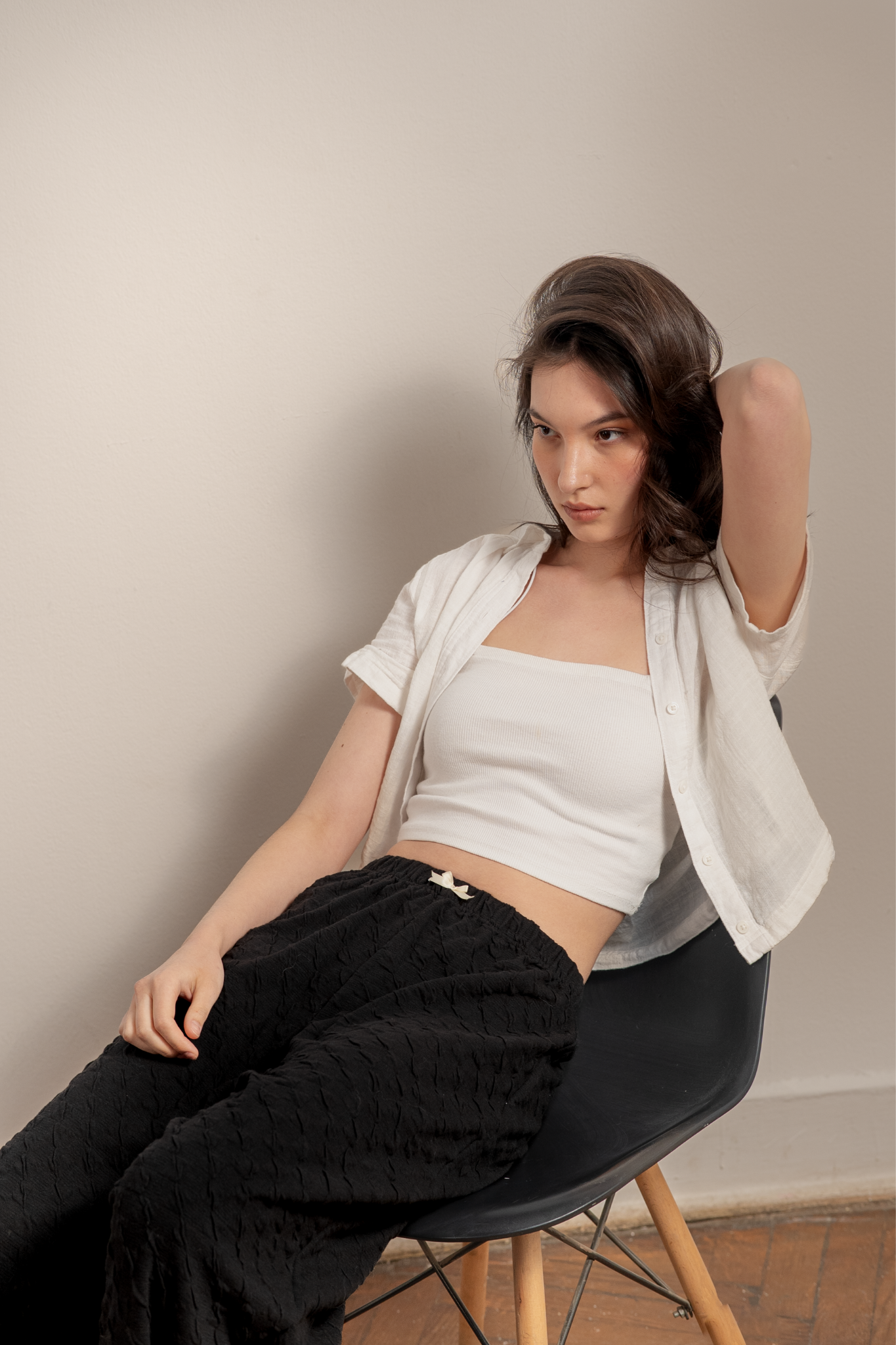 COQUETTE PANTS - BLACK