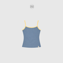 Ringer sleeveless top (aqua)
