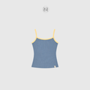 Ringer sleeveless top (aqua)