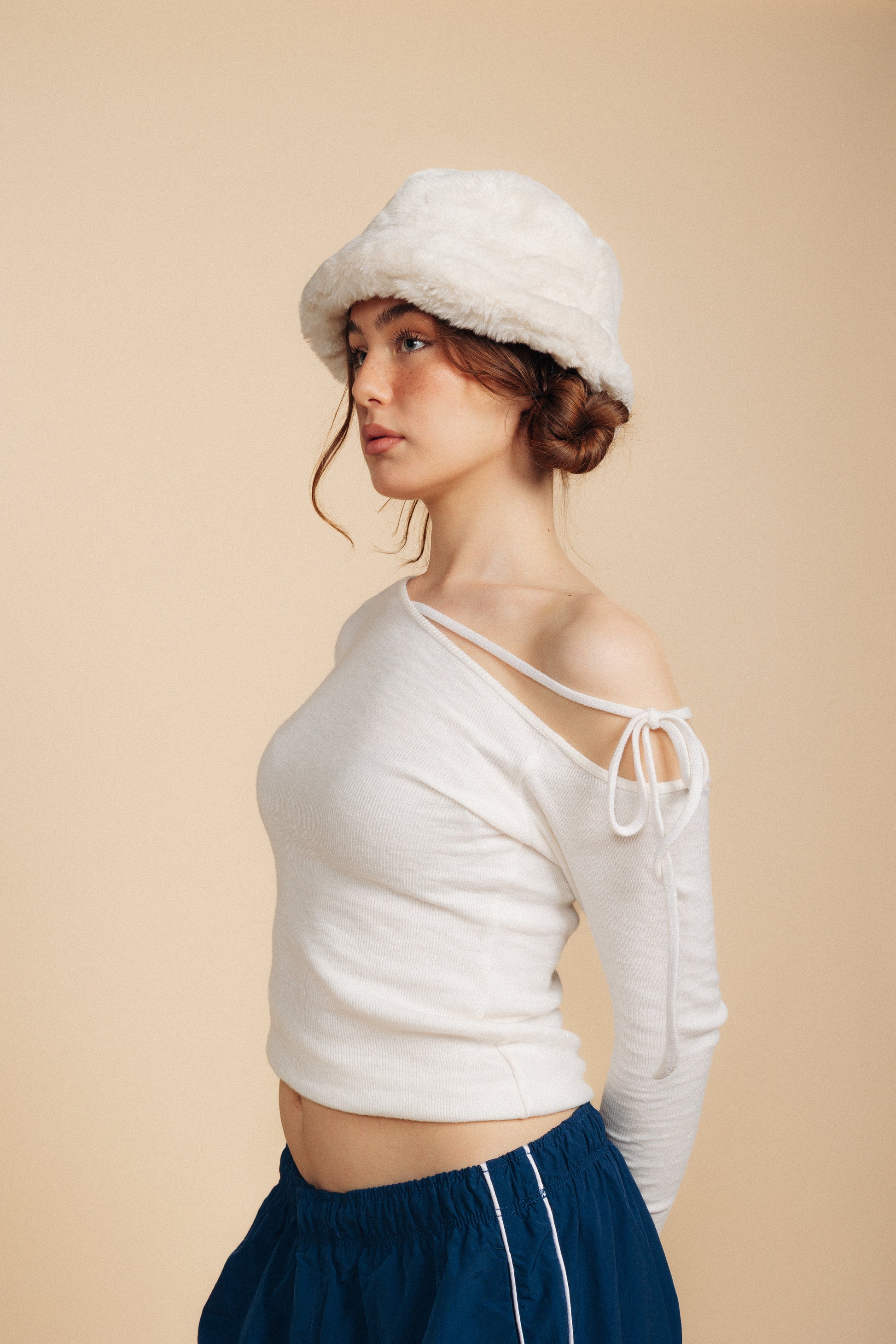 Angel Bowknot T-Shirt - White