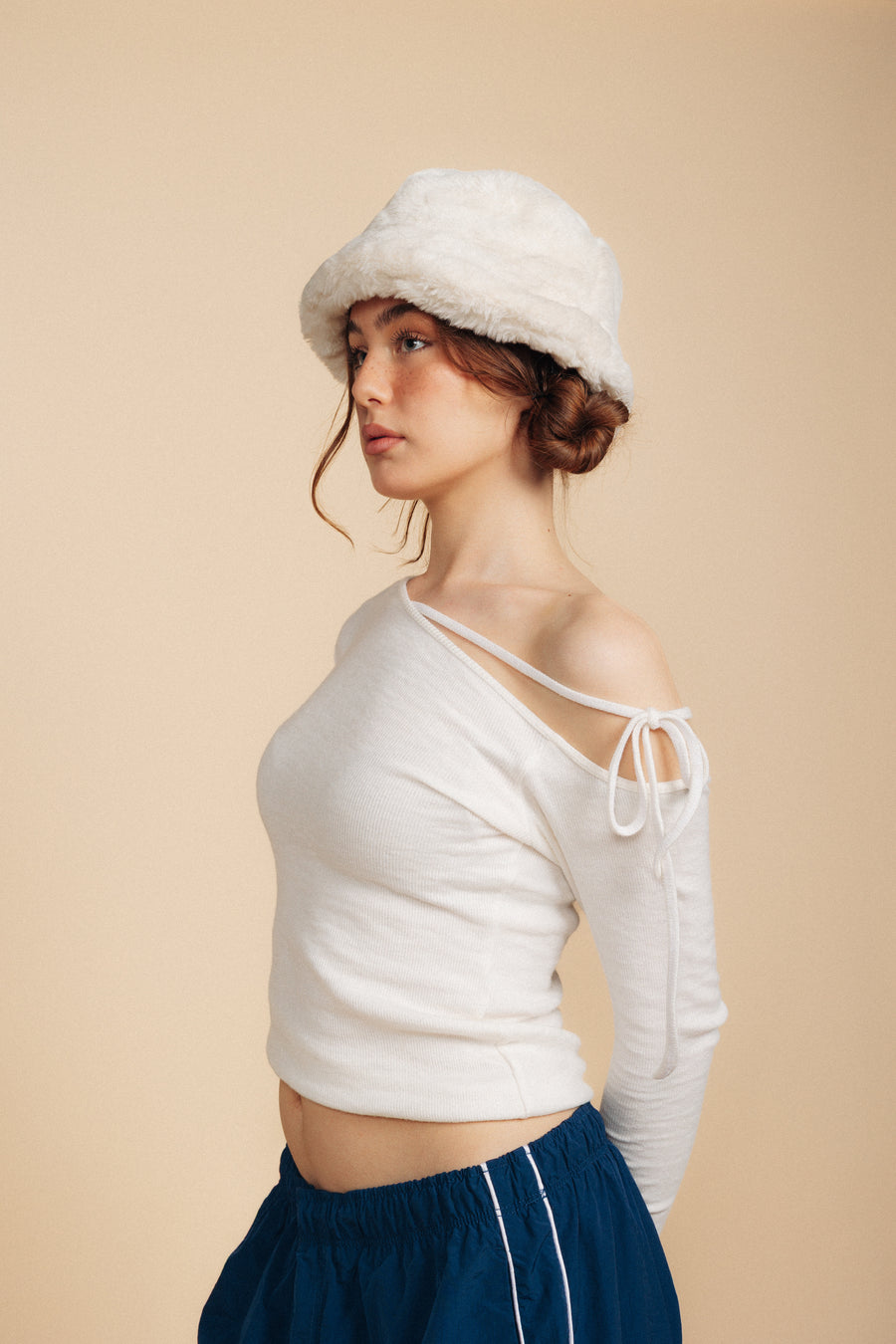Angel Bowknot Top - White