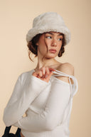 Angel Bowknot Top - White