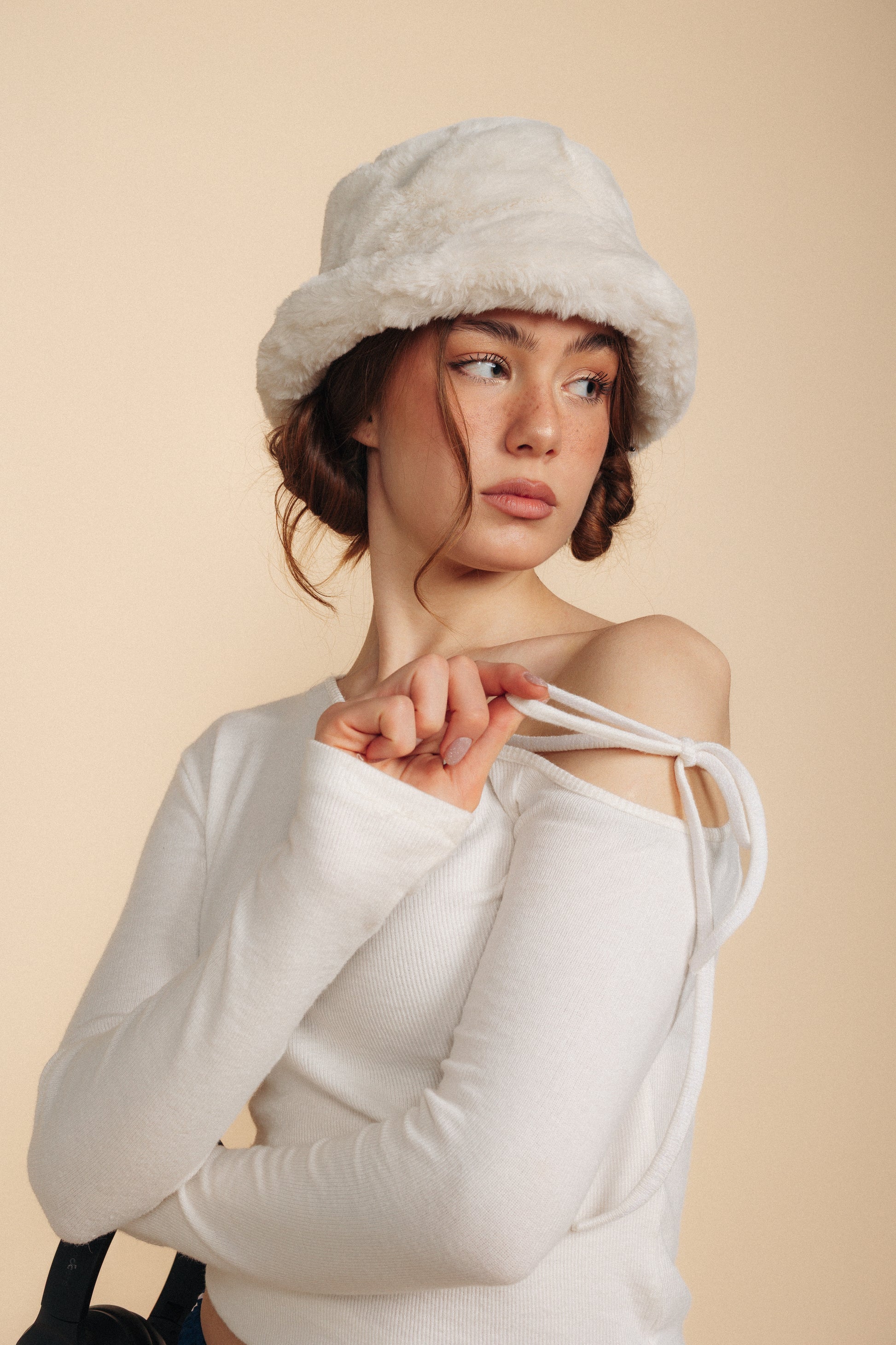 Angel Bowknot T-Shirt - White