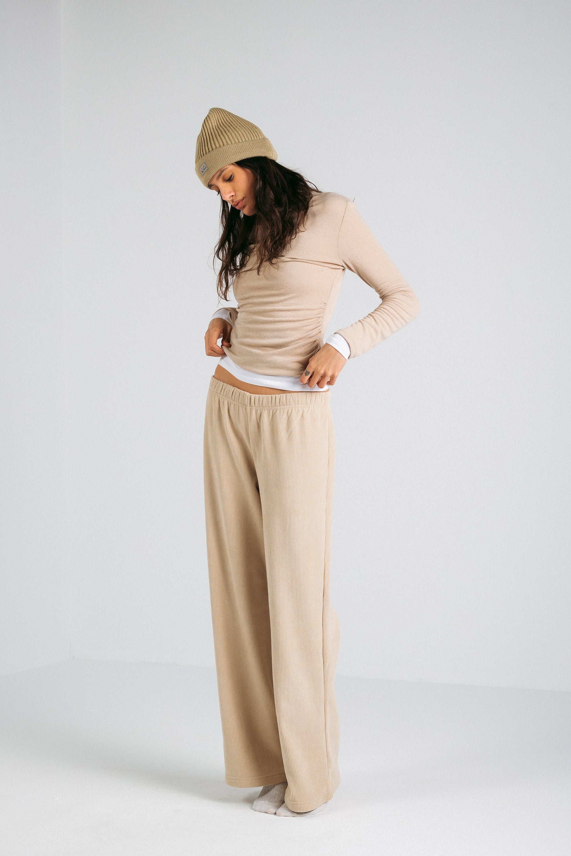 CORDUROY PANTS  - BEIGE