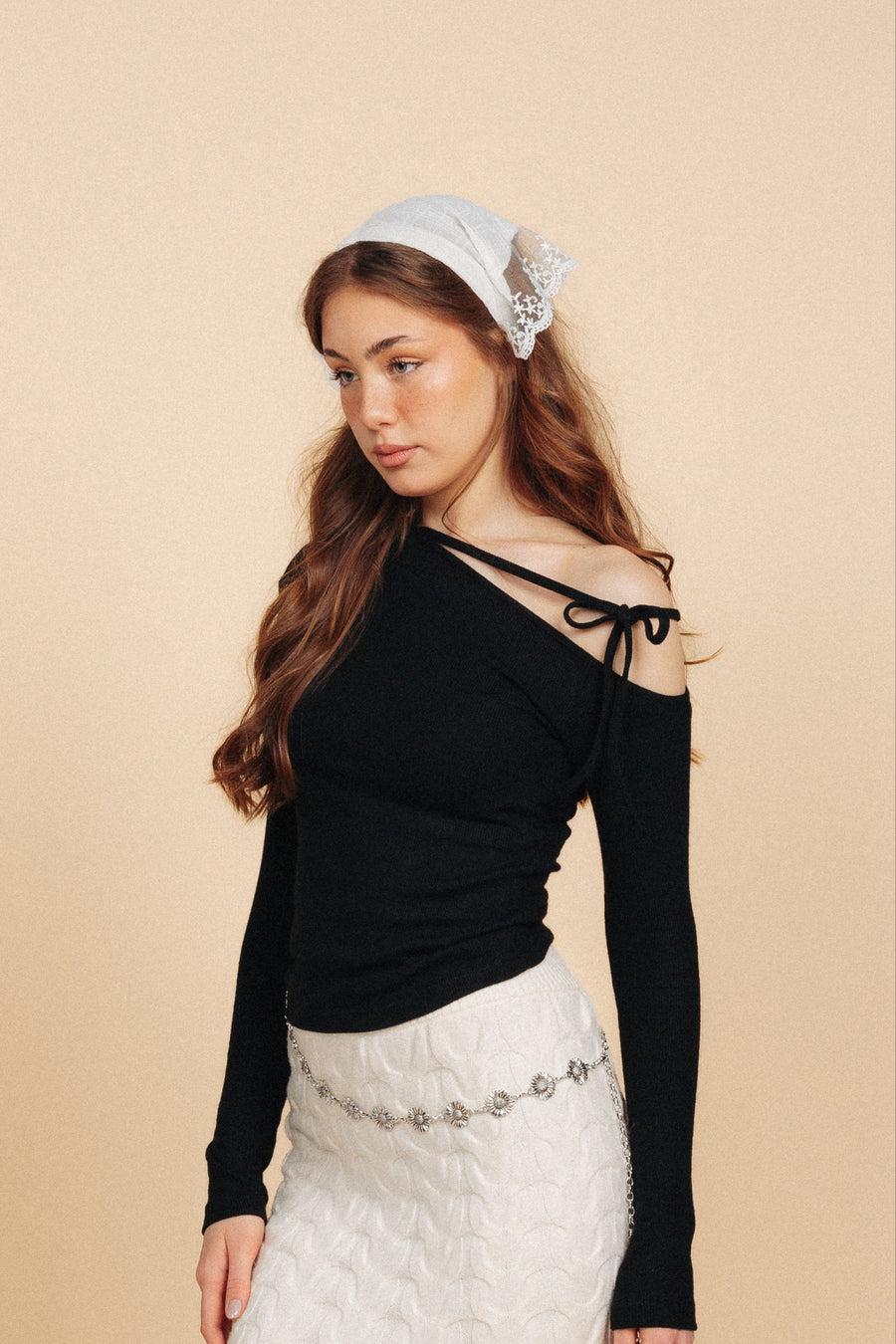 Angel Bowknot Top - Black