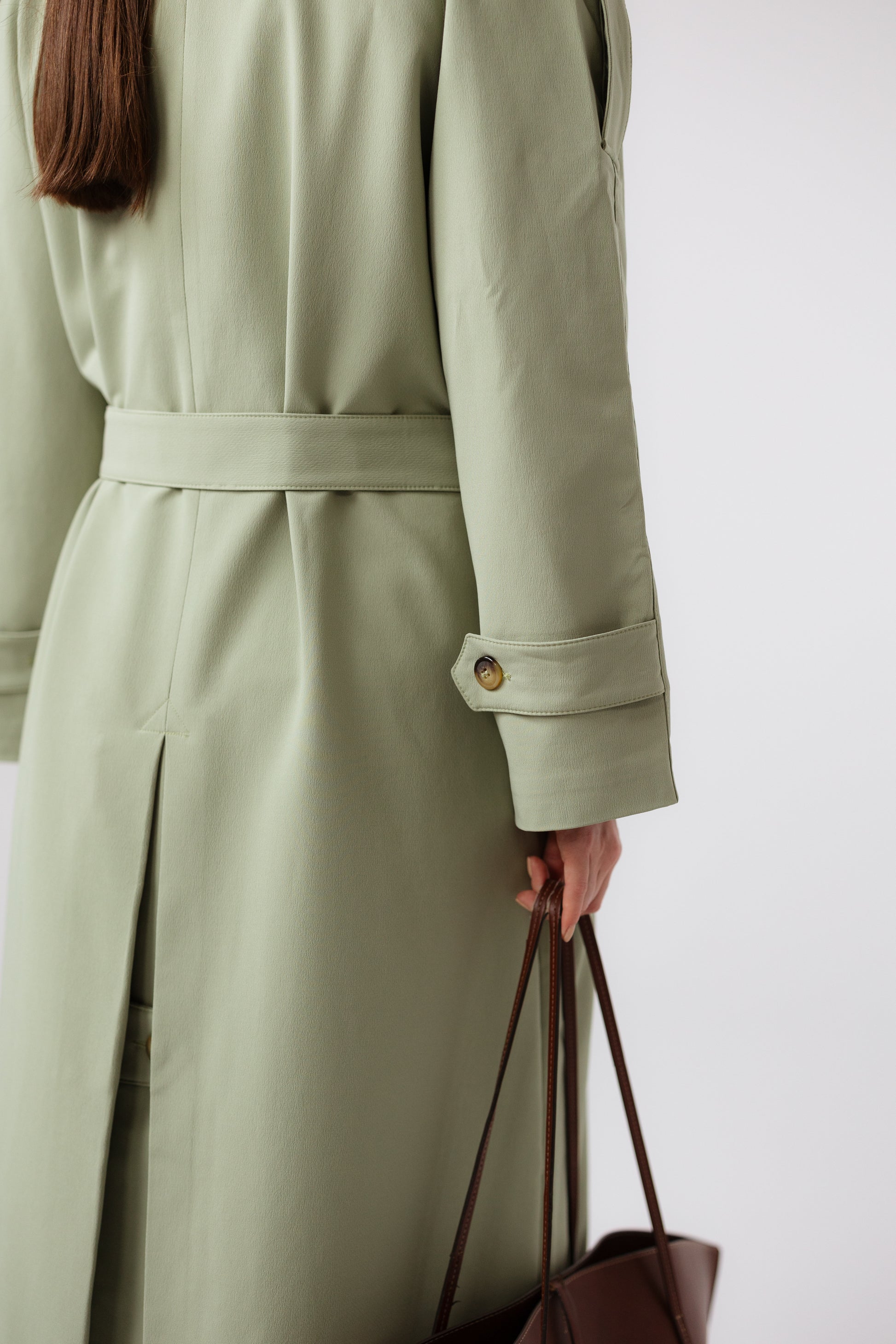 OSLO TRENCH COAT - FERNWOOD GREEN
