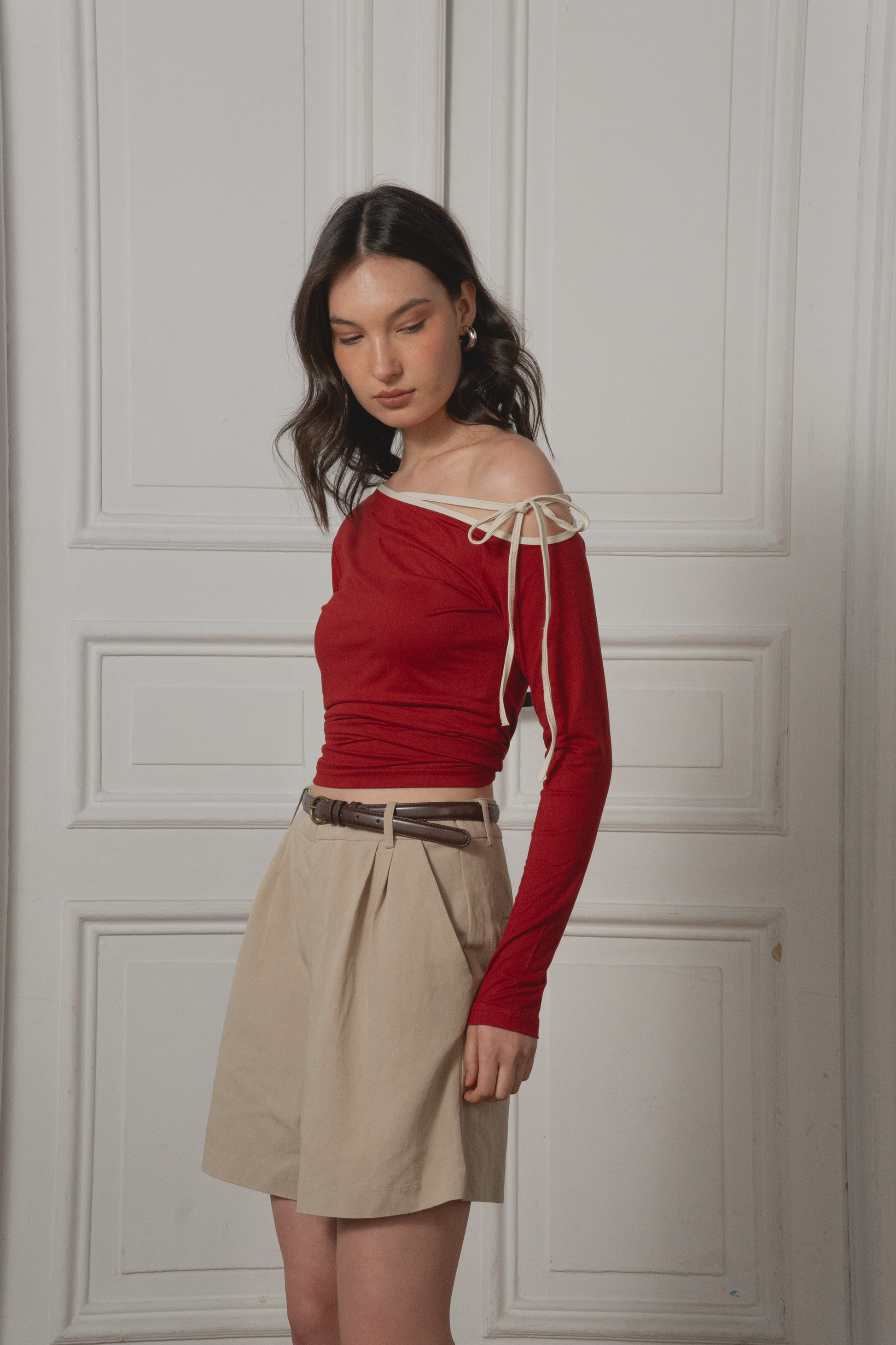 Angel Bowknot T-Shirt - Red