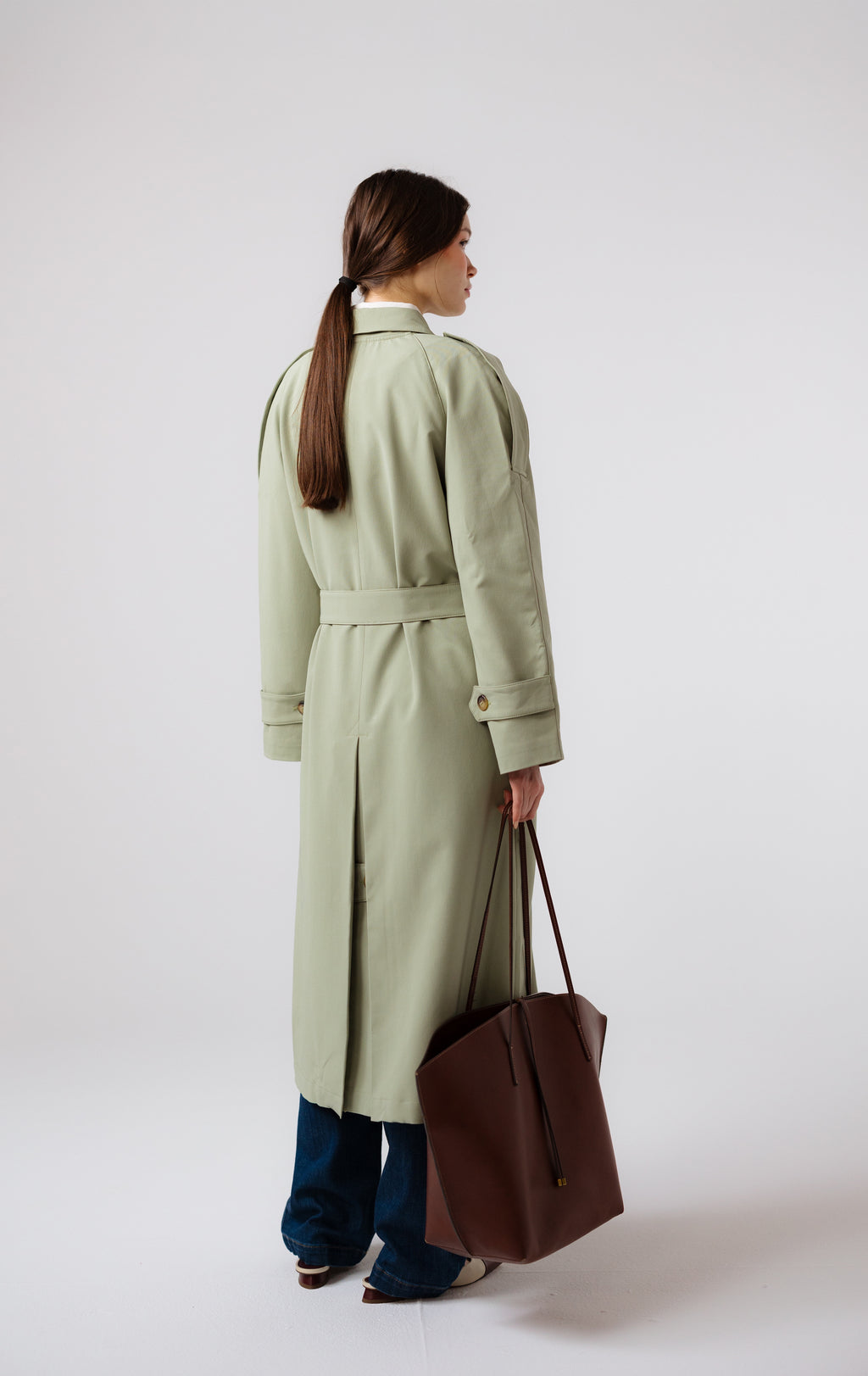 OSLO TRENCH COAT - FERNWOOD GREEN