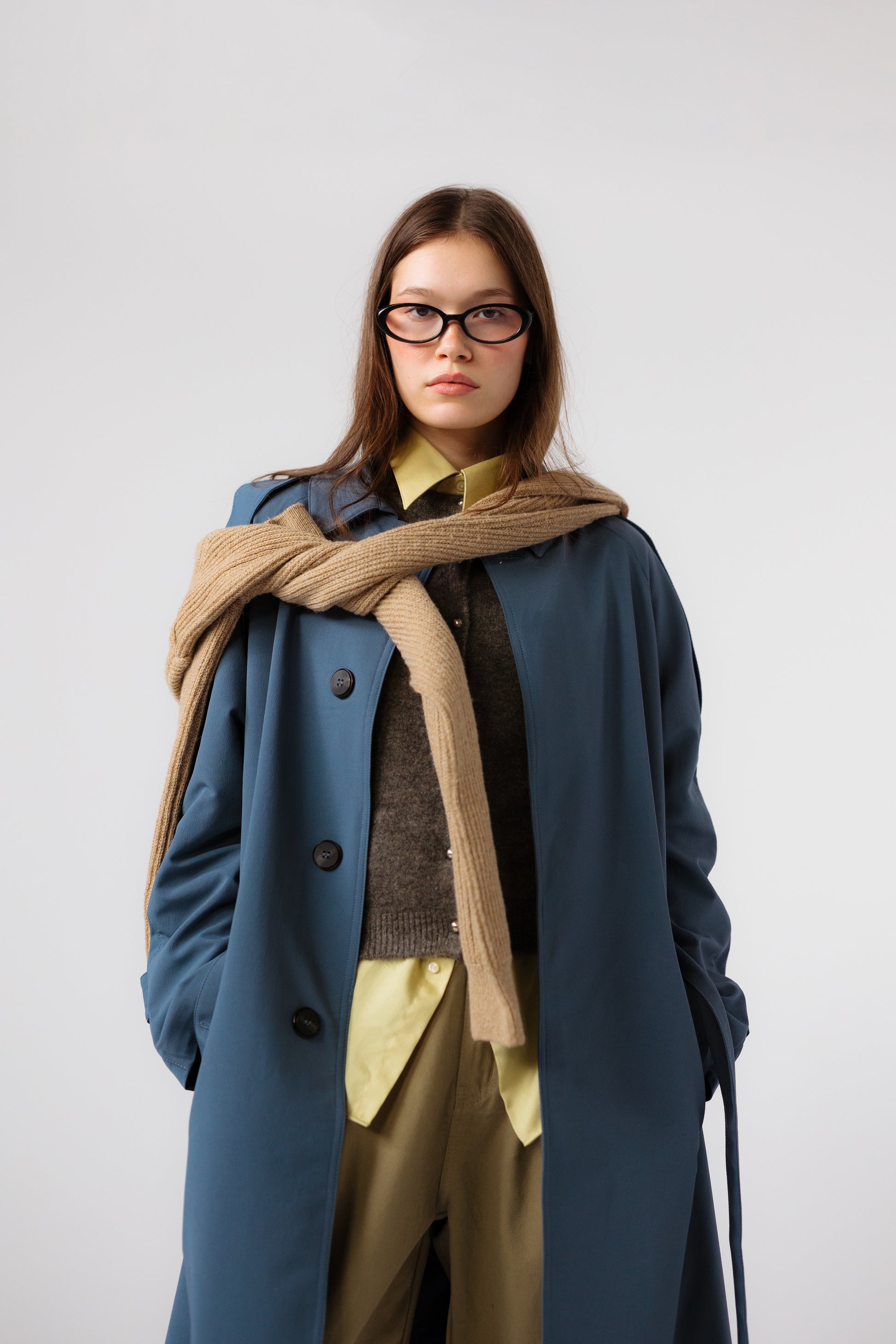 OSLO TRENCH COAT - NAVY