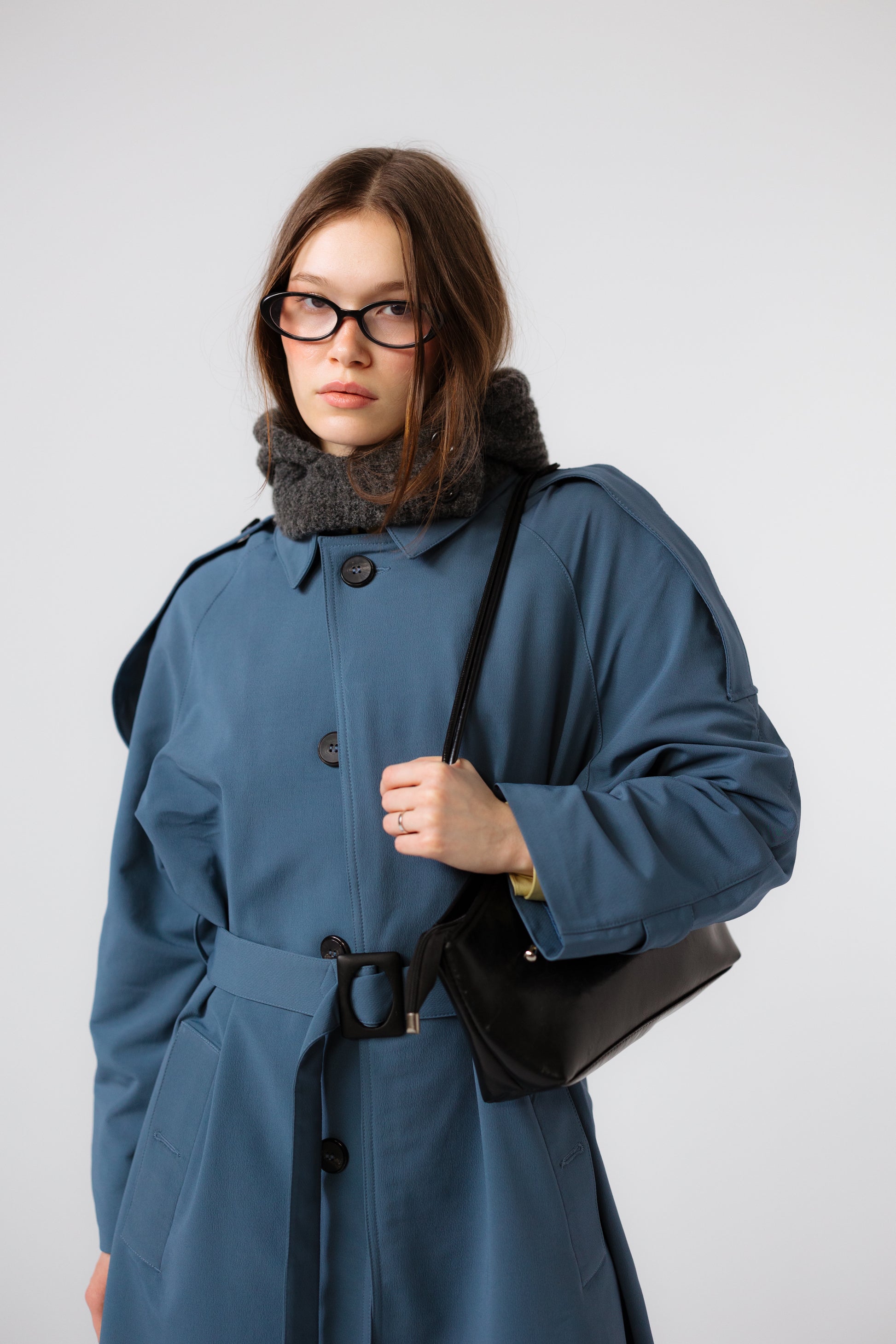 OSLO TRENCH COAT - NAVY