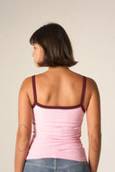 Ringer Sleeveless Top (pink)