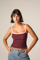 Ringer Sleeveless Top (jam)