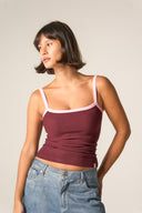 Ringer Sleeveless Top (jam)