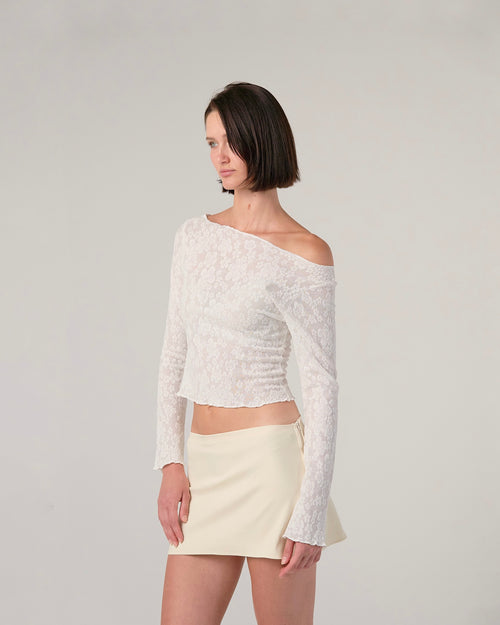 Long Sleeve Fitted Floral Top