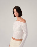 Long Sleeve Fitted Floral Top